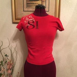 Red Small Guess Shirt